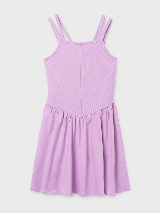 Rochie Fete Fără Mâneci Set Cu Accesorii Lila
