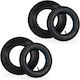 Set 2 Relaxdays Wheelbarrow Wheels Black Inflat...