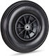 Relaxdays Wheelbarrow Wheel 4.00-6 Solid Rubber...