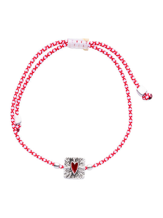Philio Women's Bracelet Martaki with design Heart