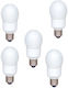 Set 5 Lămpi Fluorescente Panasonic Soclu E27 Putere 18w Formă Ovală Lumină Alb Rece Alimentare 220 240 V "efa18e65hd-5" Sigiliu Verde 2,25 Lei