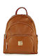 Leather Women's Bag Backpack Tabac Brown