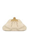 Leather Women's Clutch Ecru
