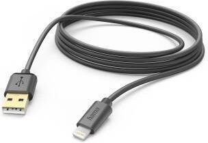 Hama Charging Cable Usb-a Lightning 3 M Black