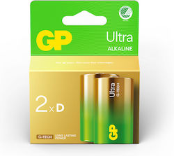 GP Batteries Ultra Alkaline Batteries D 1.5V 2pcs
