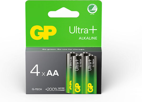 GP Batteries Ultra Plus Alkaline Batterien AA 1.5V 4Stück