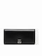Monogram Large Leather Women's Wallet Black