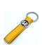 Schlüsselanhänger Leder Lederband Gelbe Logo Emaille Honda 10275-k