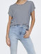 Women's Blouse Striped Blue