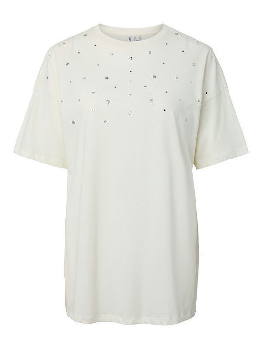 Pieces Γυναικείο T-shirt Λευκό