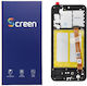 OG Οθόνη με Μηχανισμό Αφής και Πλαίσιο για Galaxy A20e (Μαύρο)