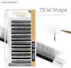 Nagaraku 7d W Shape Eyelash Extension 0.07c Mix 8-15mm
