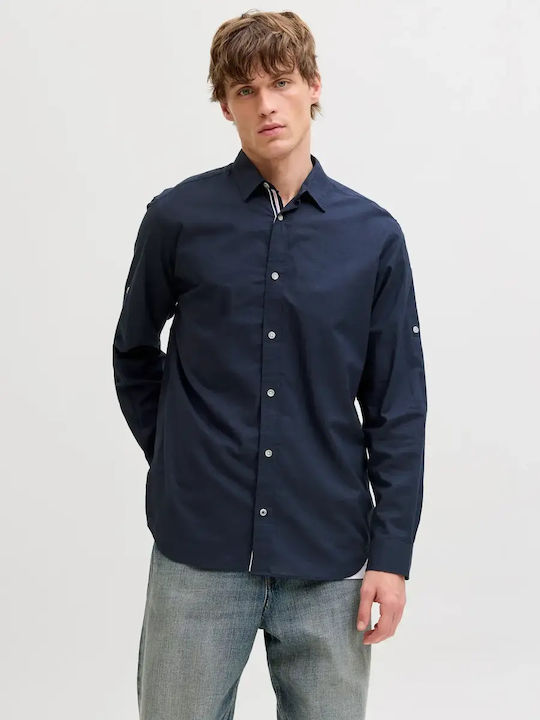 Jack & Jones Bumbac Cămașă Navy Jack & Jones Bumbac Cămașă Navy