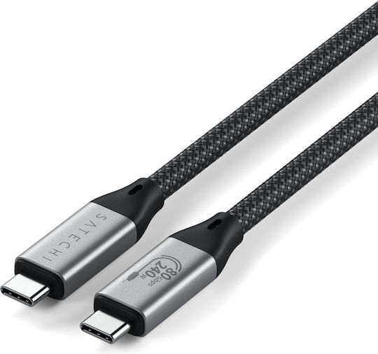 Satechi USB 4 Cable USB-C male - USB-C 240W PD Μαύρο