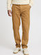Pantaloni Chino Elastic cu Croială Normală Tabac Brown