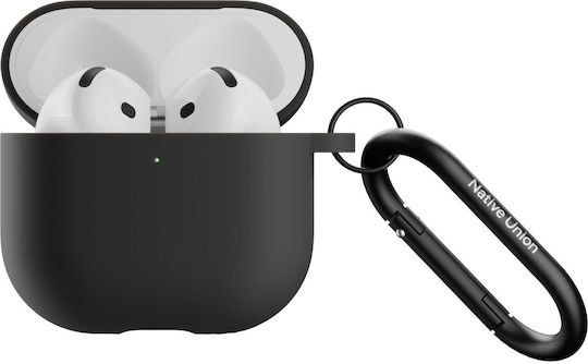 Native Union Θήκη Σιλικόνης με Γάντζο σε Μαύρο χρώμα για Apple AirPods 4