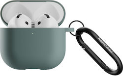 Native Union Hülle Silikon mit Haken in Grün Farbe für Apple AirPods 4