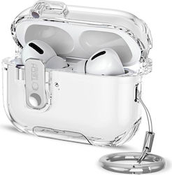 Tech-Protect Case Silicone with Hook in Transparent color for Apple AirPods Pro 3 Tech-Protect Case Silicone with Hook in Transparent color for Apple AirPods Pro 3
