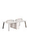 Schreibtisch Newline Holz cream 240x120x75cm