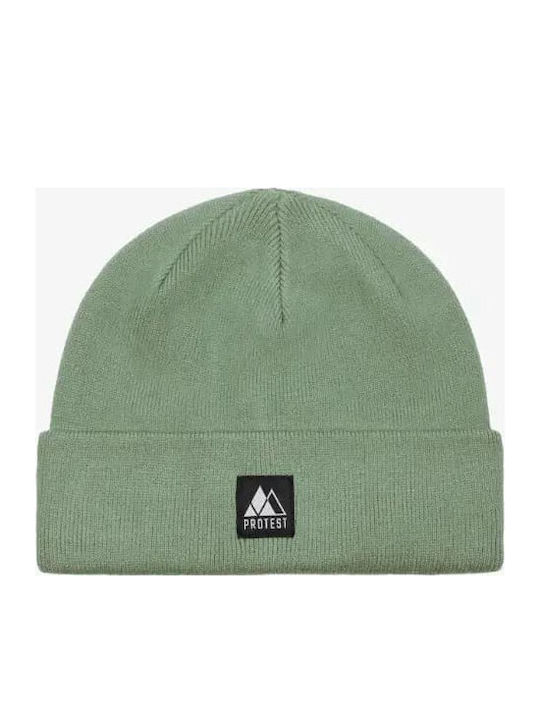 Beanie Unisex Σκούφος Πλεκτός σε Πράσινο χρώμα