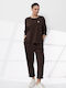 Sweatpants Set Brown