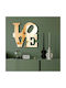 Wallity Wall Mirror with Yellow Plastic Frame 48x47cm 1pcs