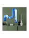 Wallity Wall Mirror with Blue Plastic Frame 56x51cm 1pcs