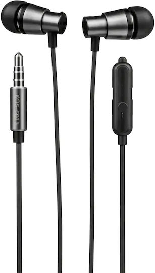 Kouvolsen KOS-6013 In-ear Handsfree Ακουστικά με Βύσμα 3.5mm Μαύρο