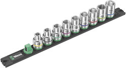 Wera Zyklop Căpăcei cu Patrat de Prindere 1/2" Set 9buc Wera Zyklop Căpăcei cu Patrat de Prindere 1/2" Set 9buc