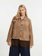 Women's Cardigan with Buttons Beige