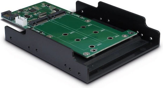 Inter-tech Kt022b Adapter 3.5 Zoll 1x Sata Männlich 2x M.2 Sata Ssd