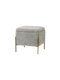 Табуретка Дневна стая с Място за Съхранение Текстил Grey Bouclé 41.5x41.5x39.5бр