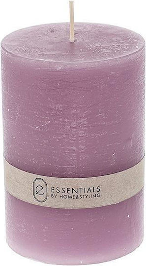 Zaros Decorative Lilac Candle 7x10cm