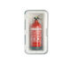 Fire Extinguisher Case White Transparent Door 434x174x105mm