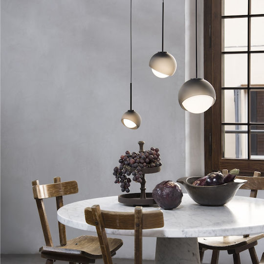 Ideal Lux Κρεμαστό Φωτιστικό Χρυσό με Ντουί G9 17x17x33εκ.