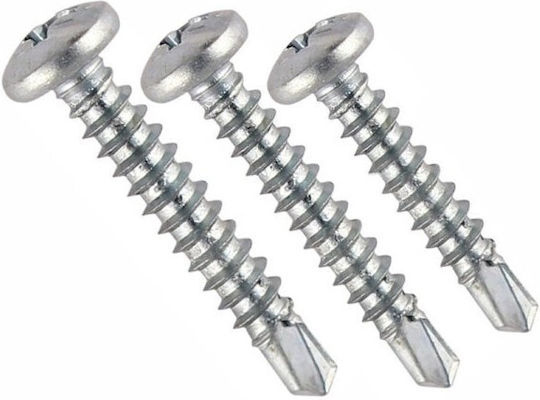 Patta Drilling Screw Phillips Galvanized with Diameter M4.8 and Length 50mm 500pcs