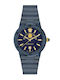 Versace Мъжки Часовник 38mm На Батерия със Синя Метална Гривна