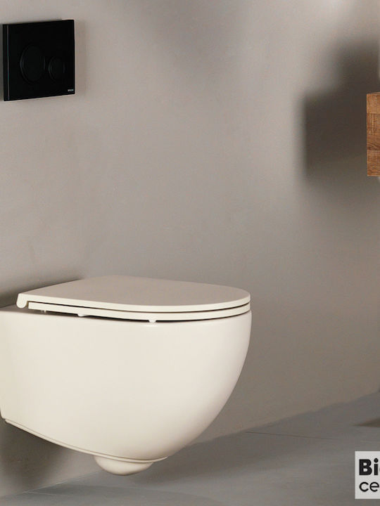 Bianco Ceramica Lenta Toaletă Montată Pe Perete...