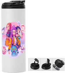 Huntrix Doppelwandiges Thermosflasche mit Doppeldeckel 600ml Weiß Huntrix Doppelwandiges Thermosflasche mit Doppeldeckel 600ml Weiß