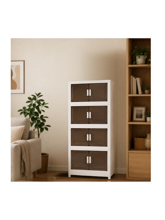 Vesta Büroaufbewahrungsschublade Kunststoff mit Rädern 60x34x133cm