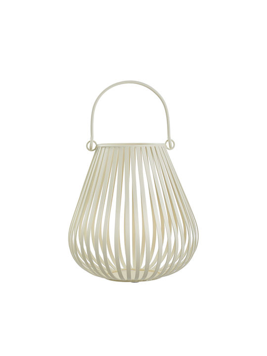 Butlers Tabletop Metallic Lantern Beige 20x20x20cm
