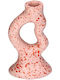 Kerzenhalter Polyresin in Rosa Farbe 10x17x6.5cm 1Stück