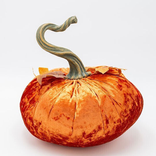 Estheti Velours Kürbis Orange Blätter Ahorn 24x26cm 2 Stück