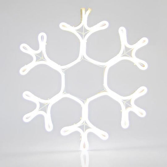 Estheti Schneeflocke 3m Neon LED Lichtschlauch Monokanal Weiß 38x35cm Ip44 2 Stücke 600-23004