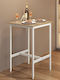 Table Bar Wooden with Metal Frame 60x60x92cm