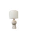 InTheBox Plastic Table Lamp with White Shade and Base