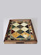Aberto Design Holz Rechteckig Serviertablett 48x38x4cm 799EVL1134 1Stück