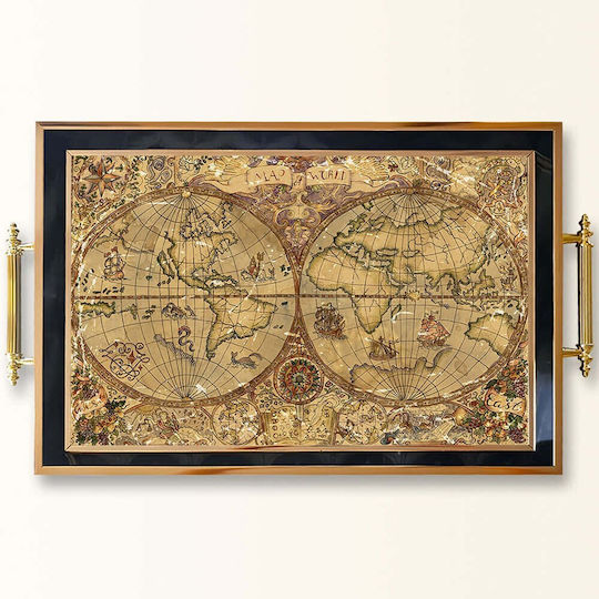 Aberto Design Rectangular Serving Tray 50x29x3.5cm 244KNG1195 1pcs
