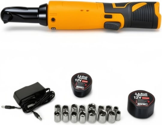 ForHome Electric Ratchet 3/8" Battery 12V 2x1.5Ah