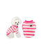Value Imports Φουτερ Σκυλου Fleece Face Stripes Xlarge 35cm Roz